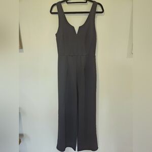 Miami Black Sleeveless V-Neck Jumpsuit
